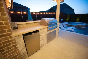 Outdoor living pool area.