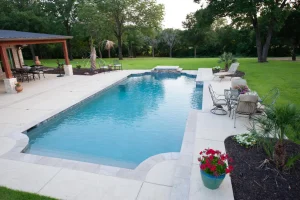 Geometric style pool.