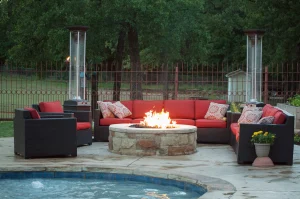 Outdoor living pool area.