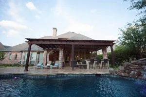 Outdoor living pool area.