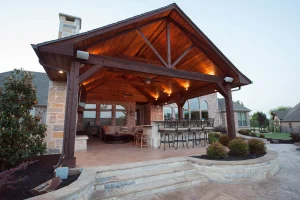Outdoor living pool area.